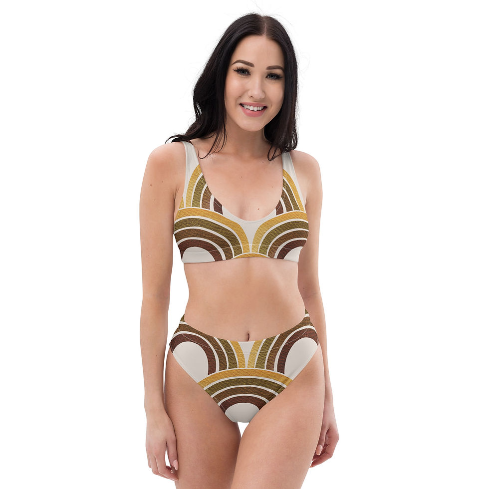 Thumbnail: Recycled high-waisted bikini