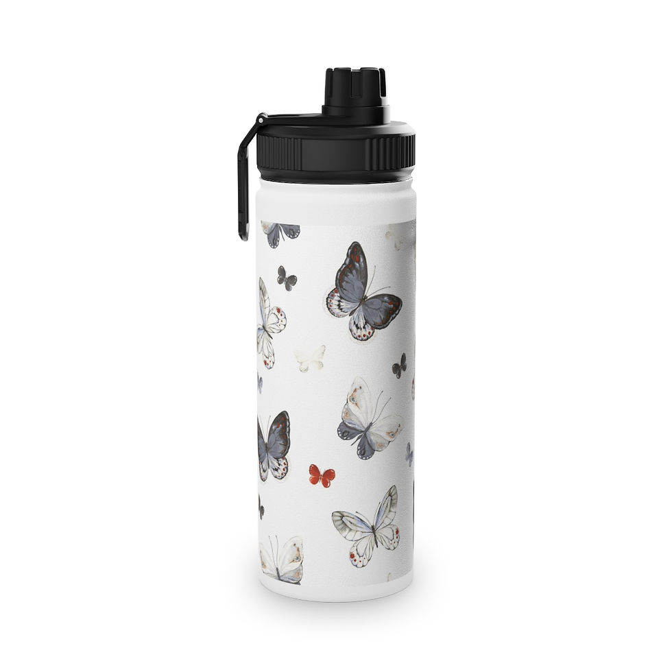 Thumbnail: Stainless Steel Water Bottle, Sports Lid