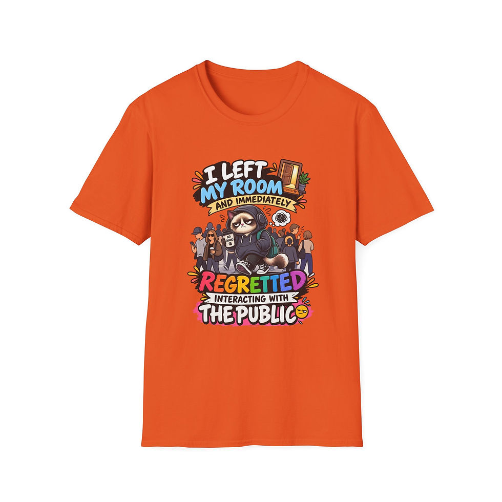 Thumbnail: I Left My Room and Immediately Regretted It T-Shirt — Funny Introvert Sloth Tee