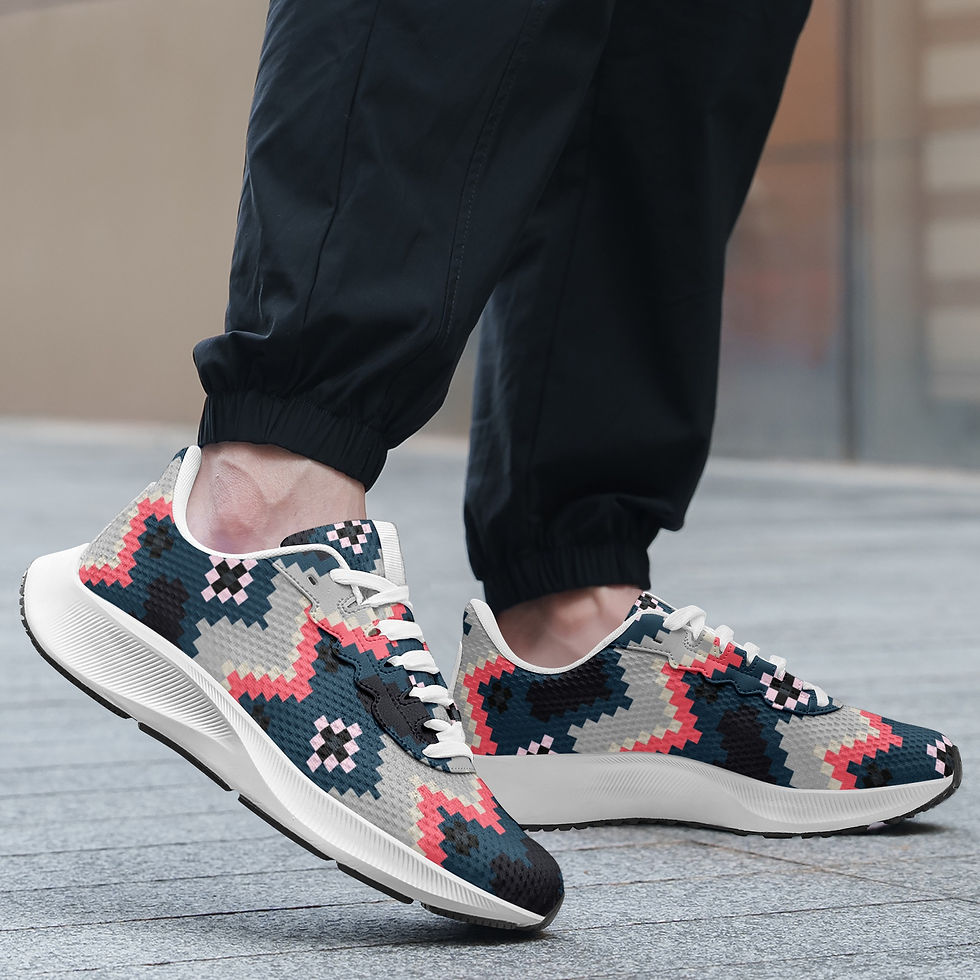 Thumbnail: Unisex Mesh Tech Performance Running Shoes