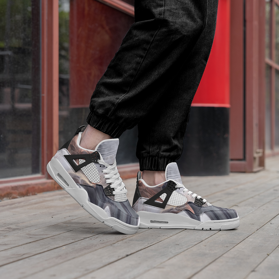 Thumbnail: Unisex Non Slip Lace Up Breathable Fashion Sneakers