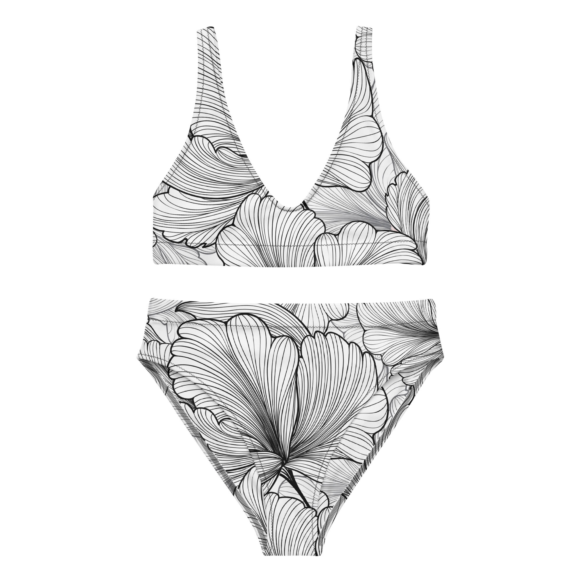 Recycled high-waisted bikini