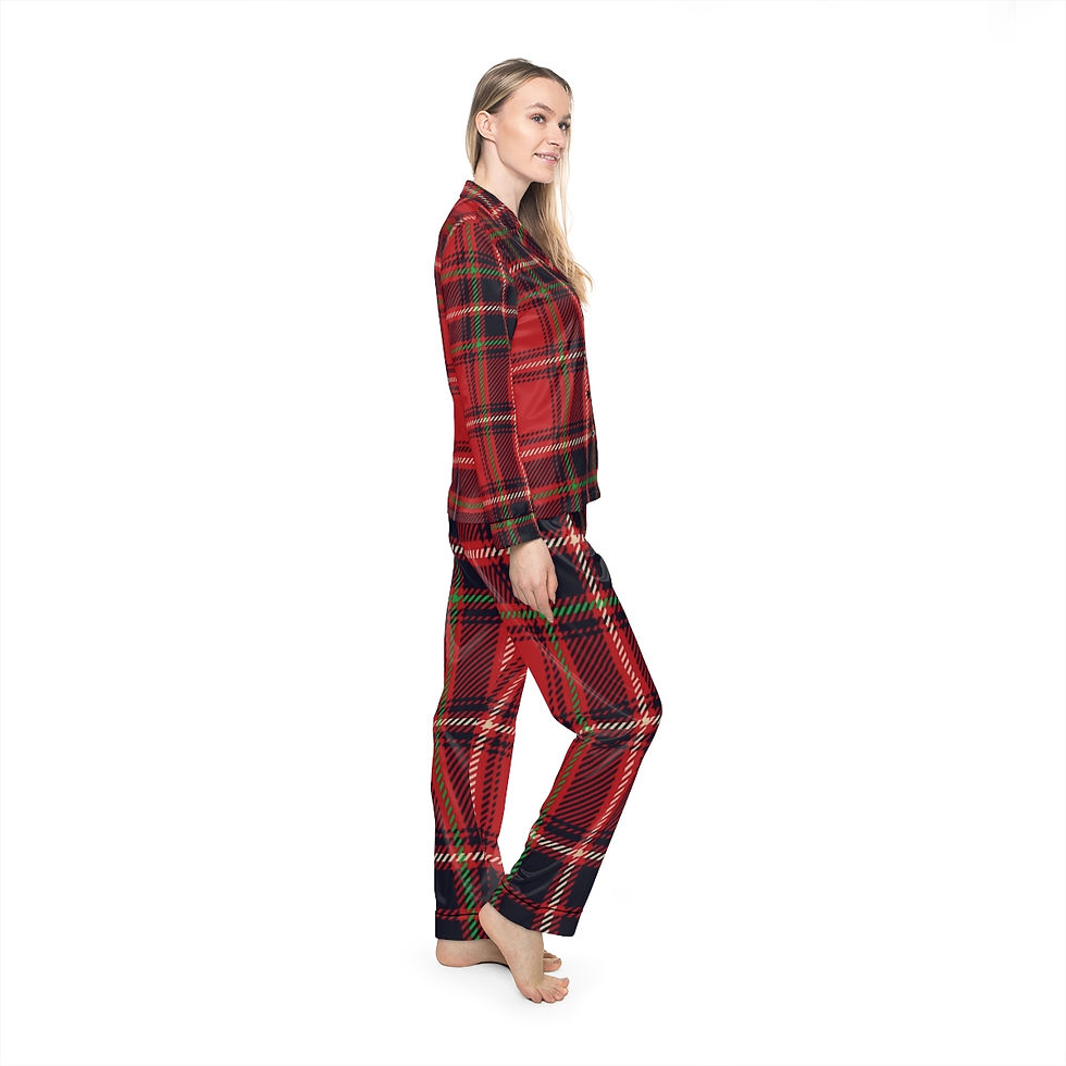 Thumbnail: Women's Satin Pajamas (AOP)