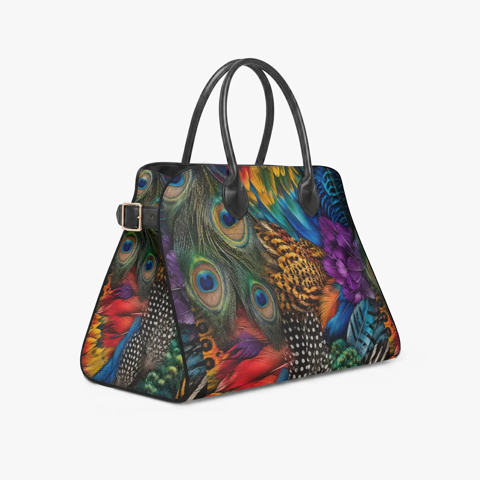 BTeez 1449. Structured PU Leather Top Handle Bag