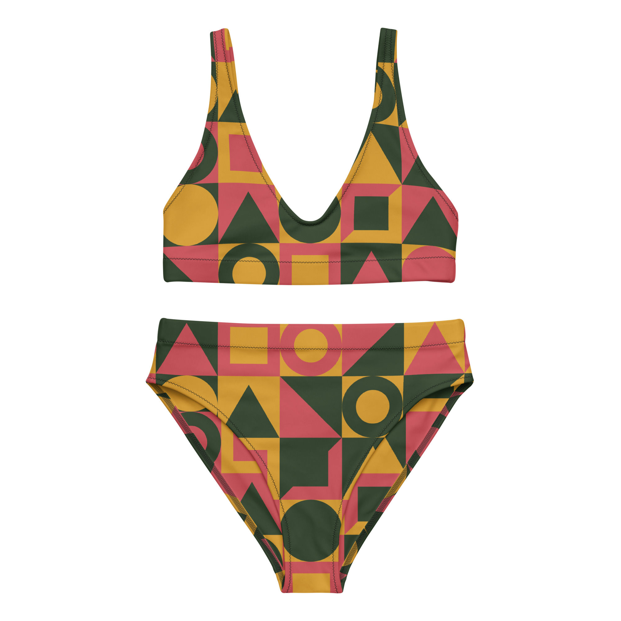 Recycled high-waisted bikini