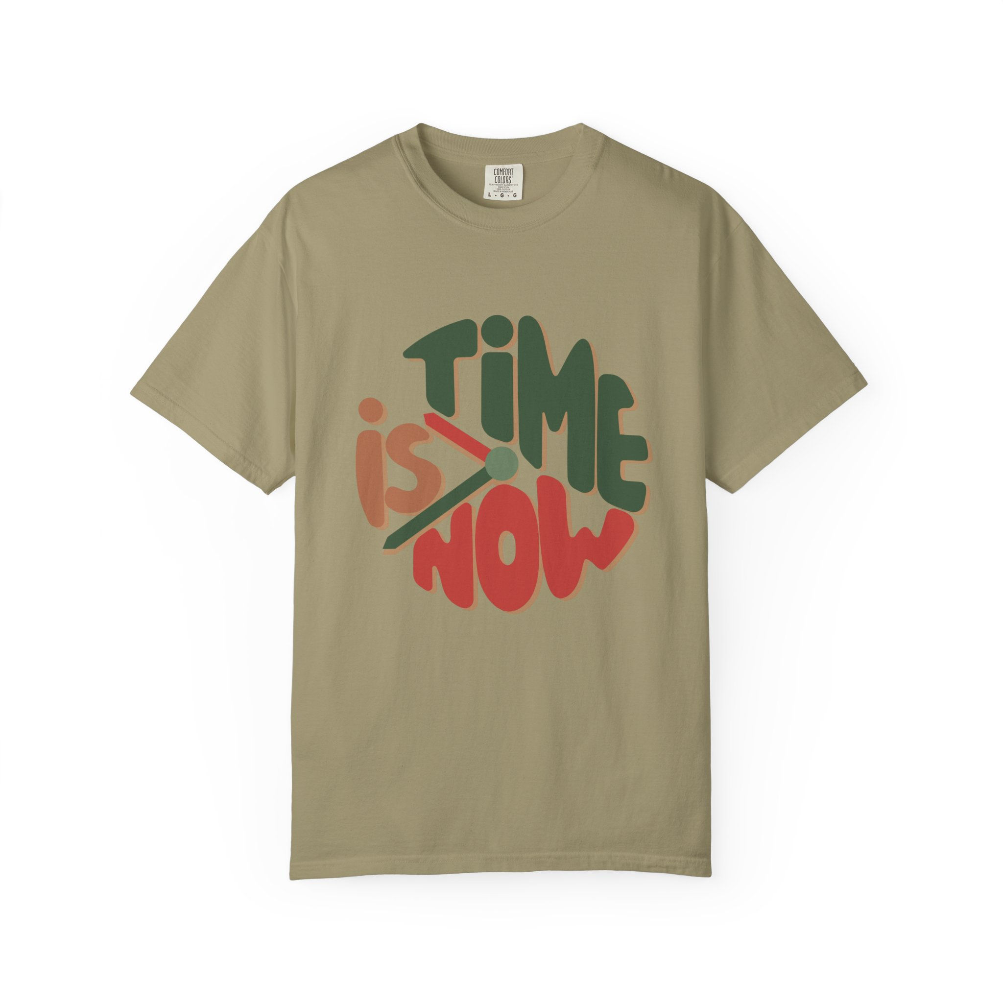 Time Is Now T-Shirt — Retro Bold Motivational Tee
