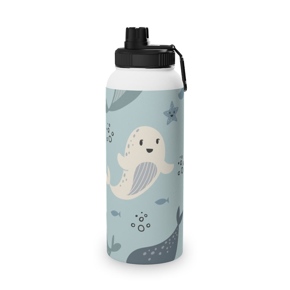Thumbnail: Stainless Steel Water Bottle, Sports Lid