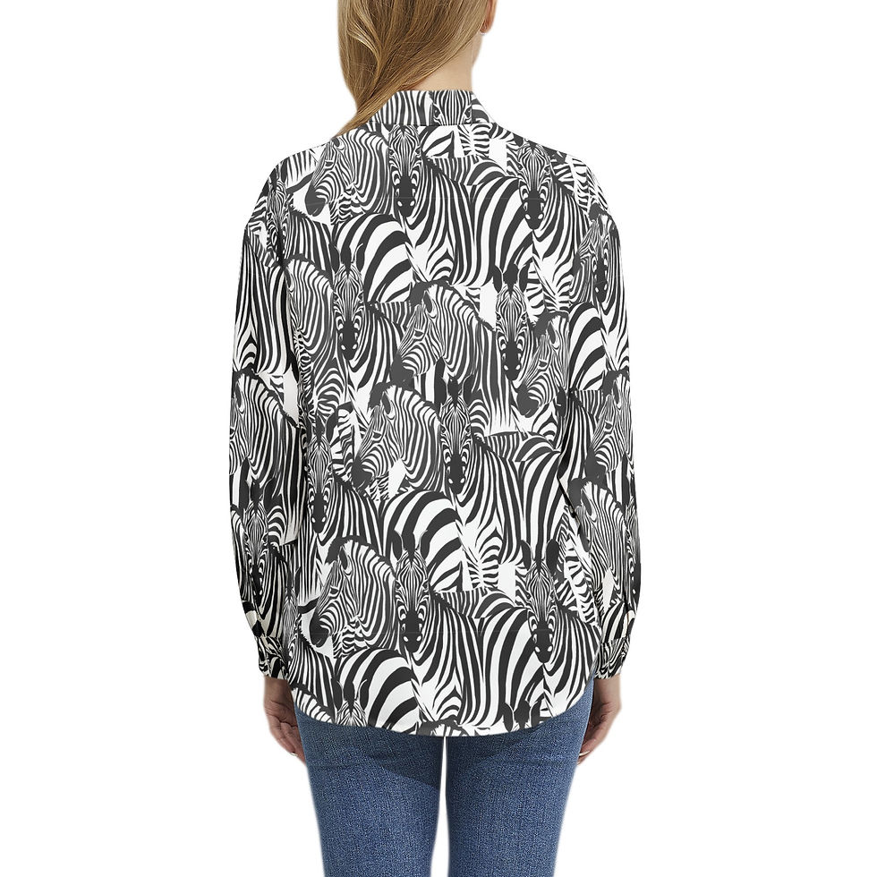 Thumbnail: Long Sleeve Button Up Casual Shirt Top