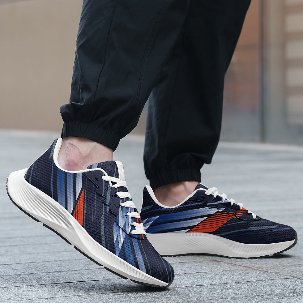 Thumbnail: Unisex Mesh Tech Performance Running Shoes