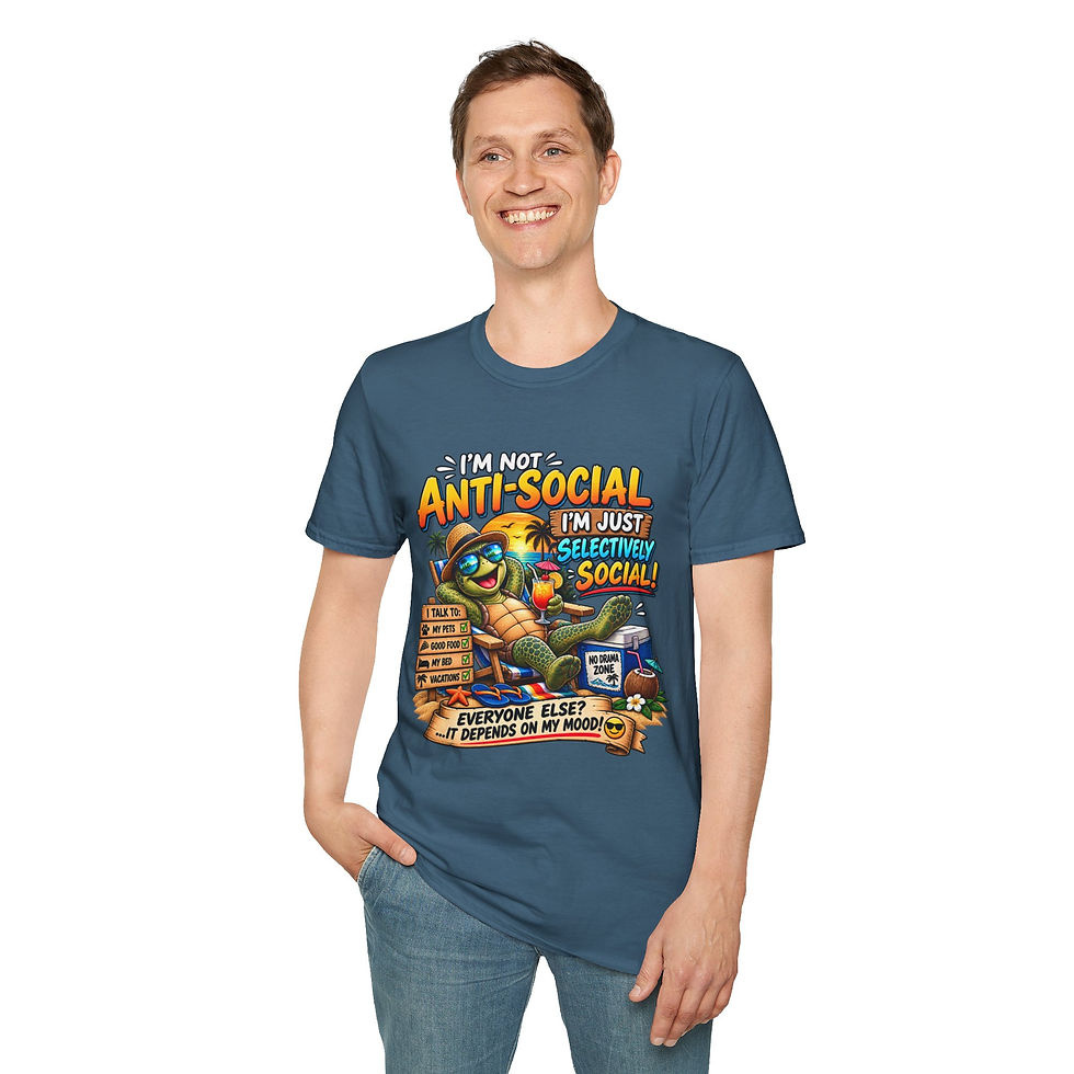 Thumbnail: T-Shirt — "I’m Not Anti-Social, I’m Just Selectively Social" Graphic Tee
