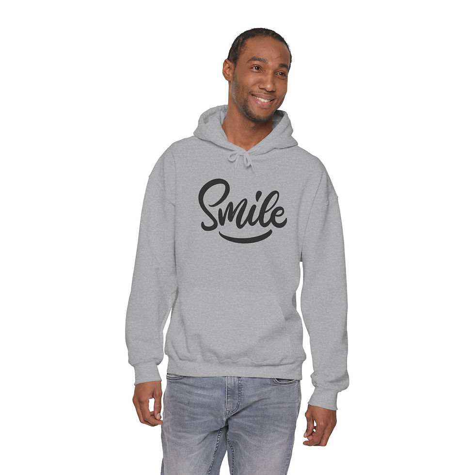 Thumbnail: Smile Script Hoodie — Positive Graphic Pullover