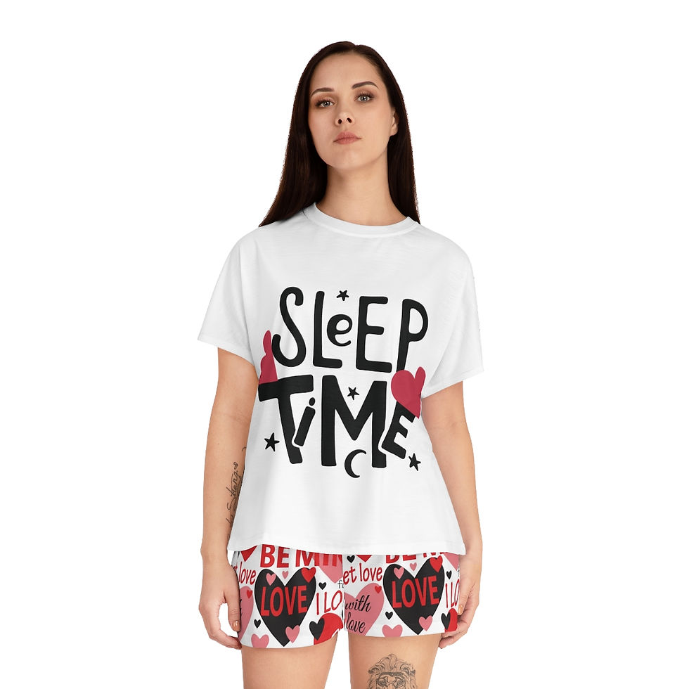 Thumbnail: Women's Short Pajama Set (AOP)