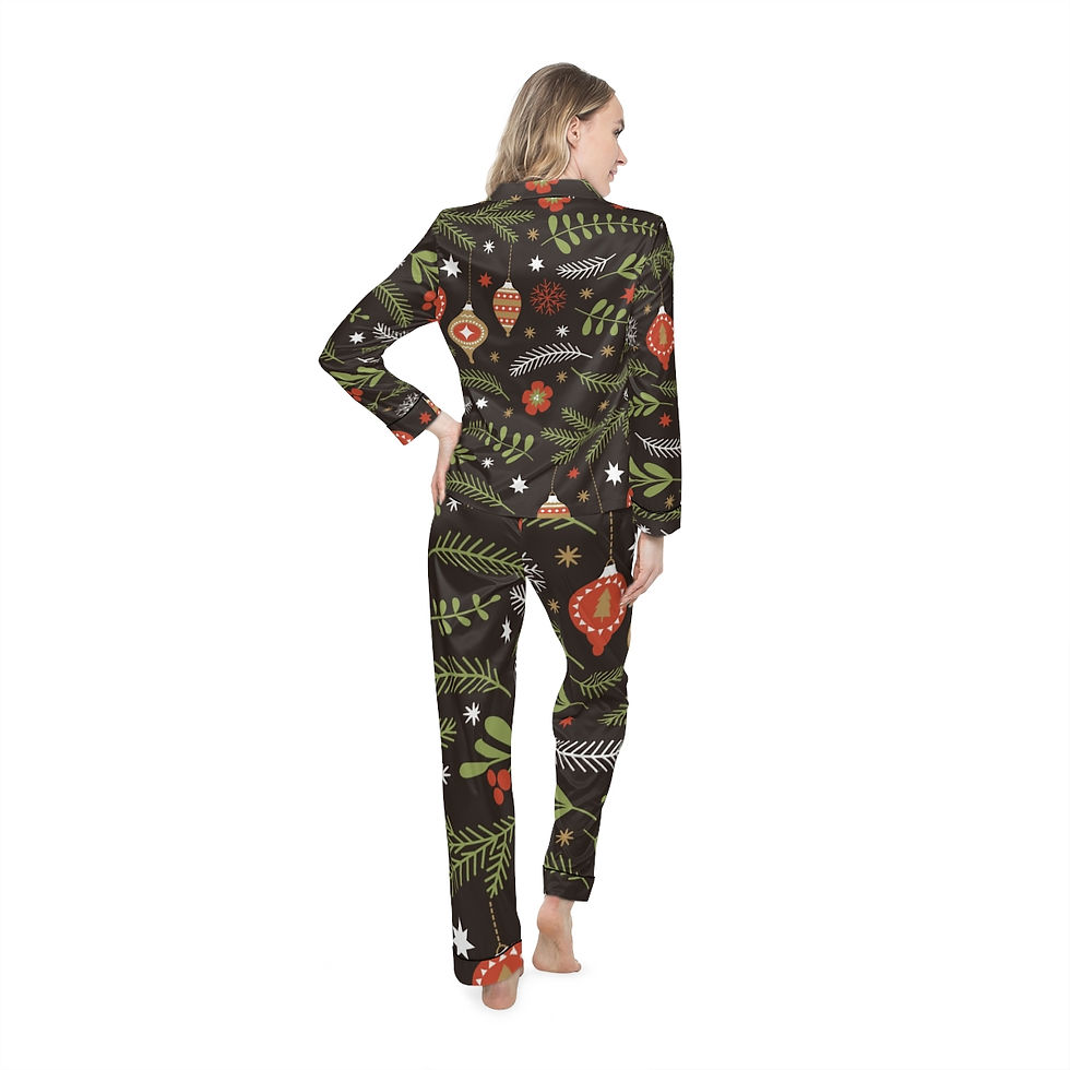 Thumbnail: Women's Satin Pajamas (AOP)