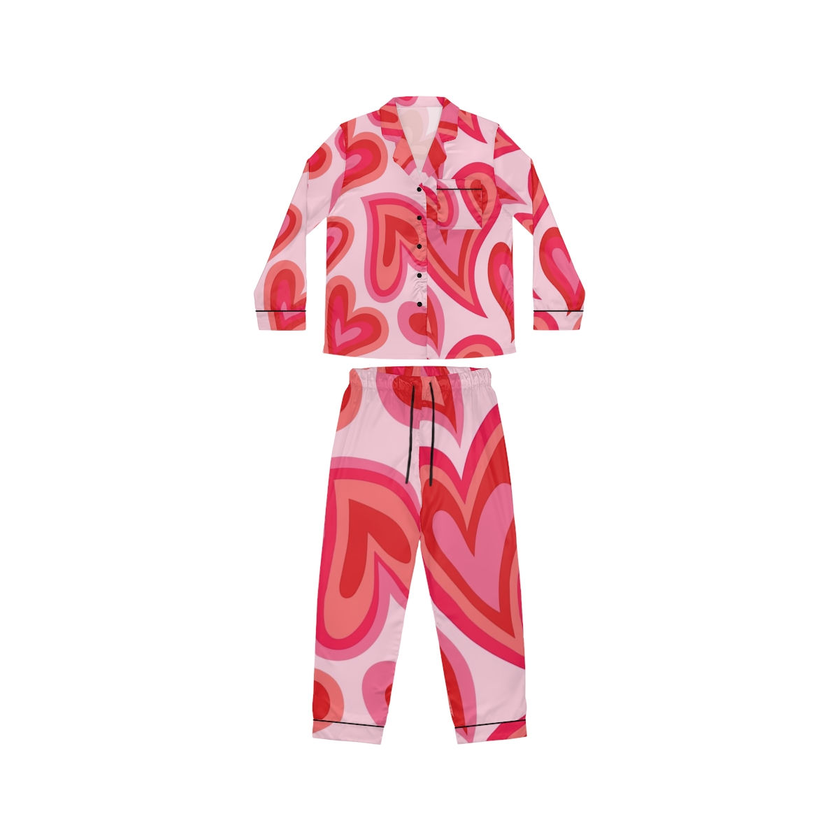 Women's Satin Pajamas (AOP)