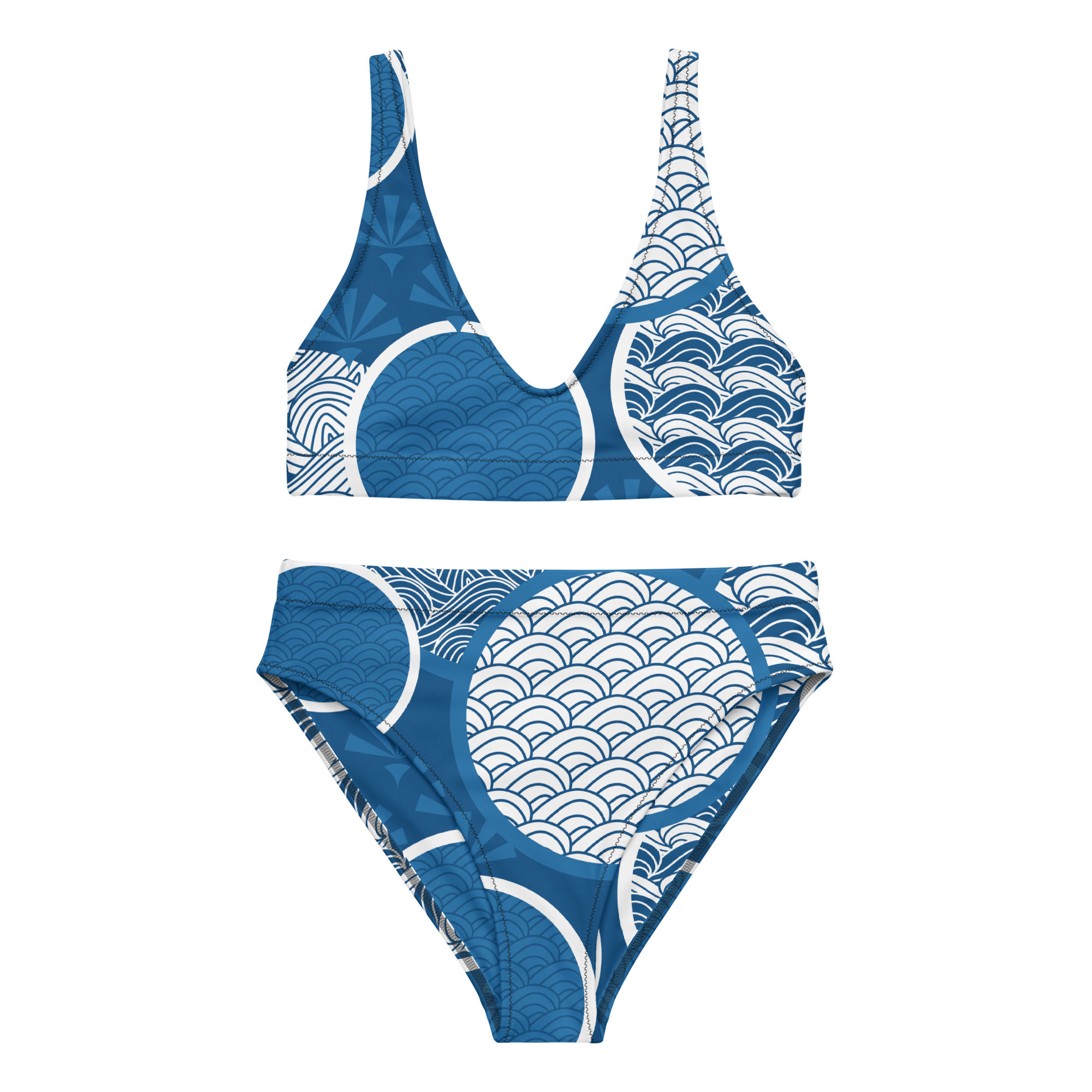 Recycled high-waisted bikini