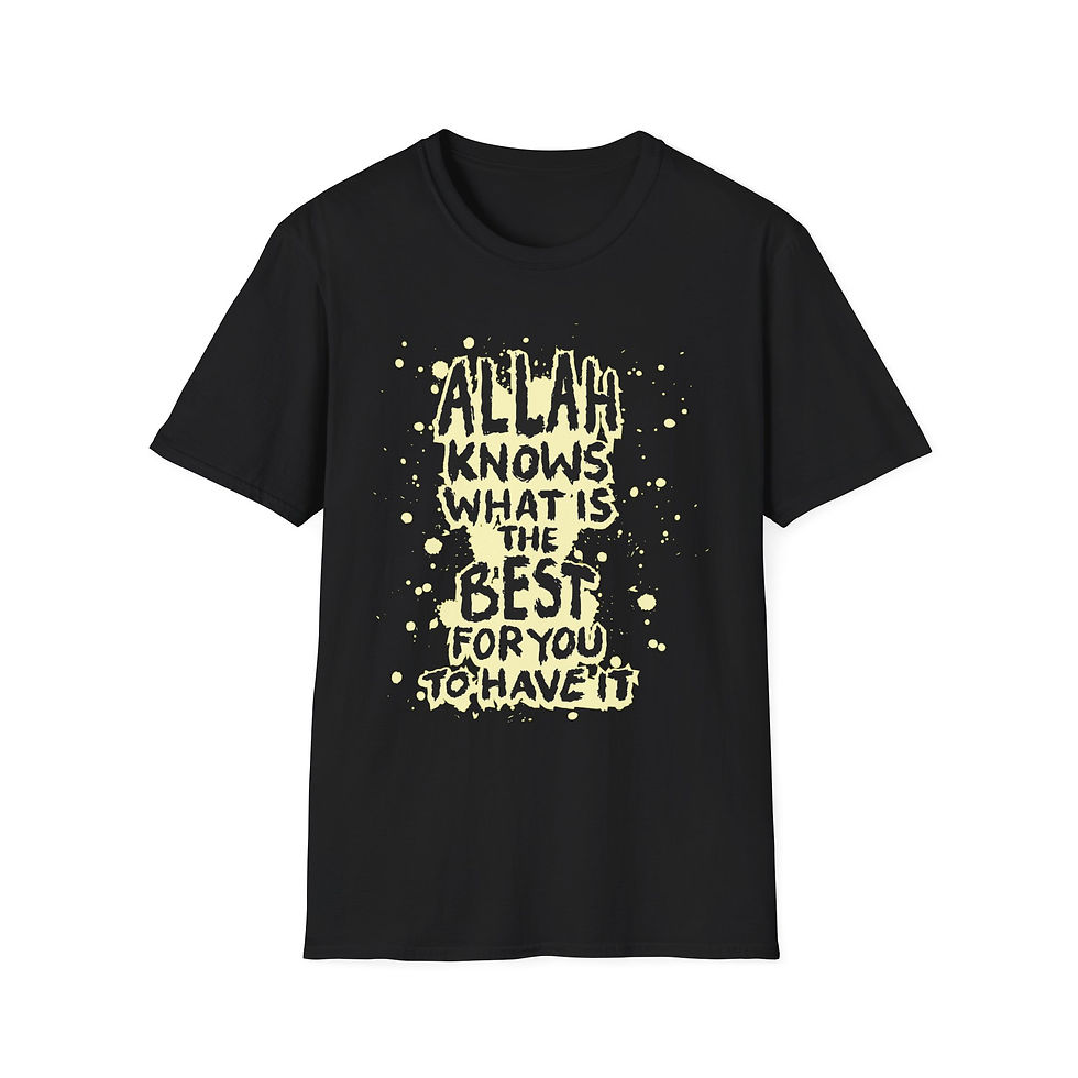 Thumbnail: Allah Knows What Is Best For You T-Shirt