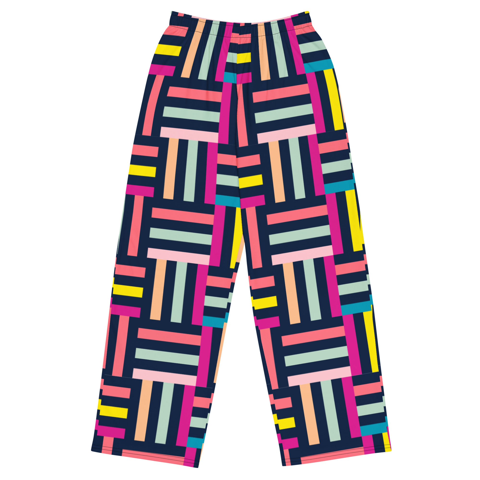 All-over print unisex wide-leg pants