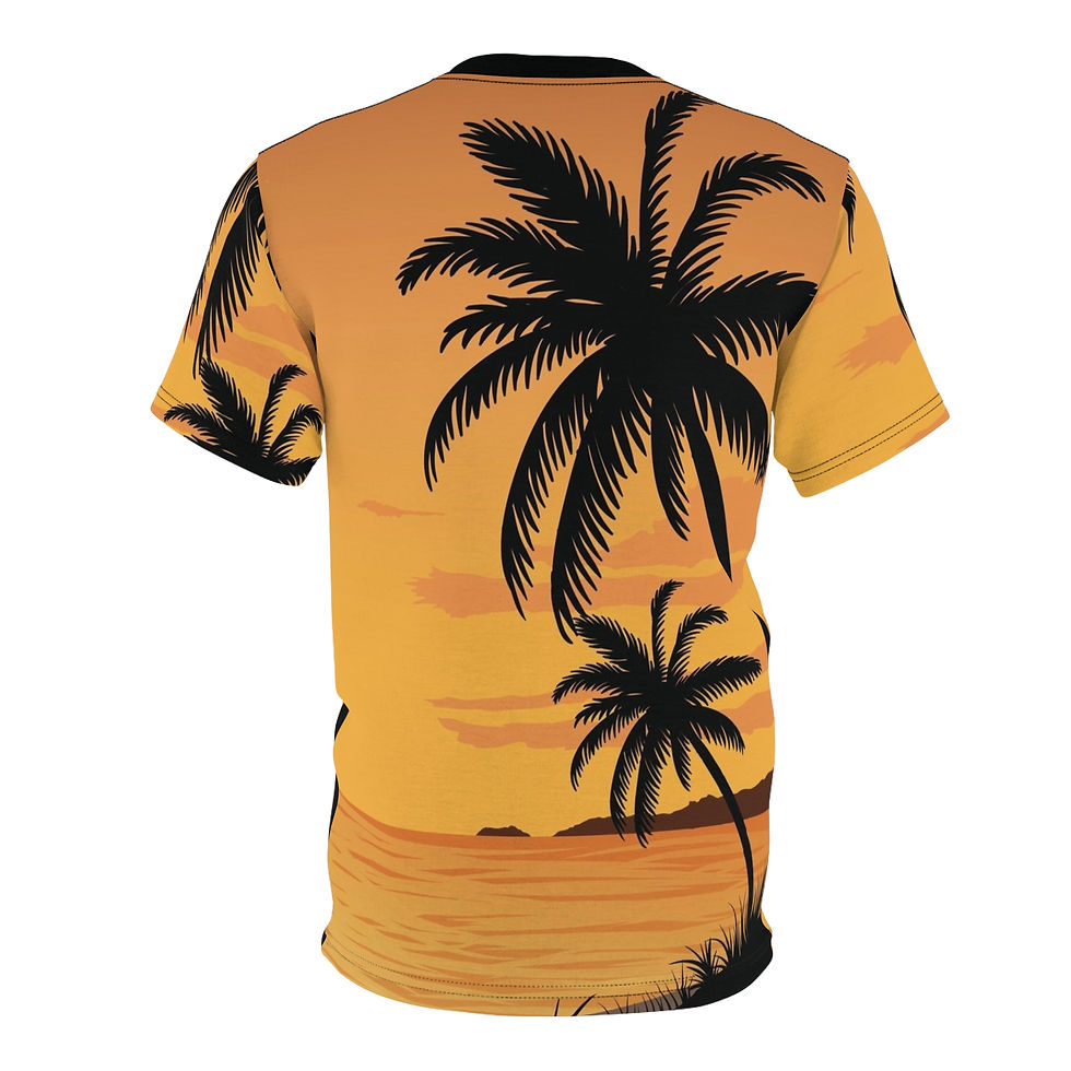 Thumbnail: Palm Sunset Tee - Tropical Beach All-Over Print T-Shirt