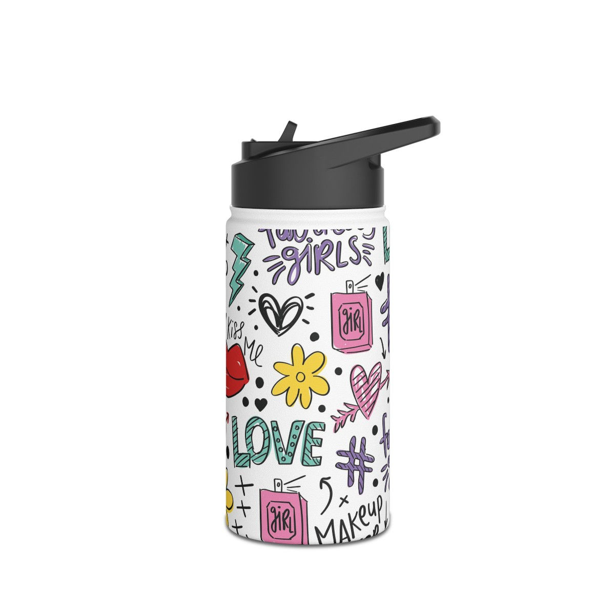 Stainless Steel Water Bottle, Standard Lid