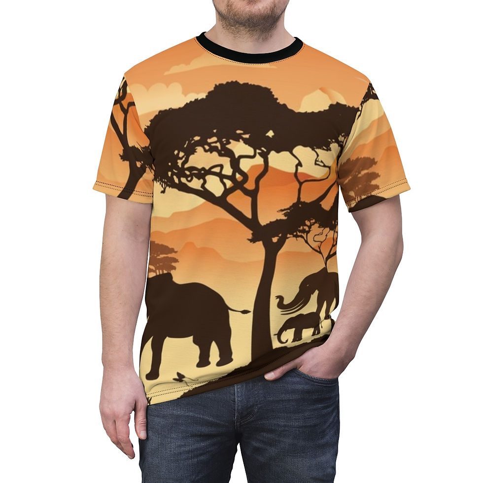 Thumbnail: Unisex Cut & Sew Tee (AOP)