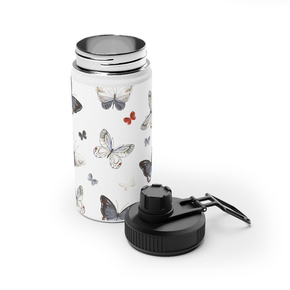 Thumbnail: Stainless Steel Water Bottle, Sports Lid