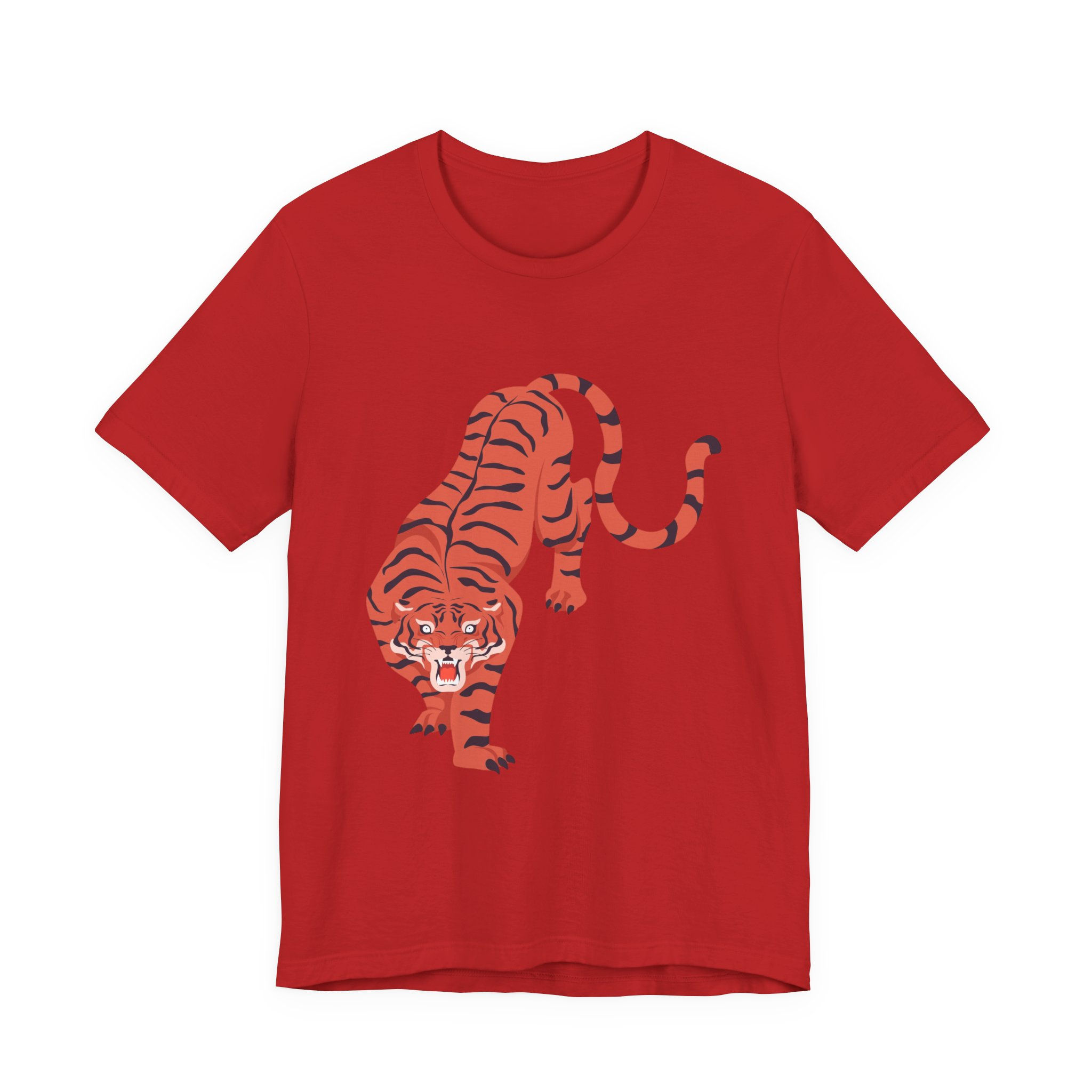 Tiger Stalking Graphic Tee — Bold Vintage Tiger T-Shirt