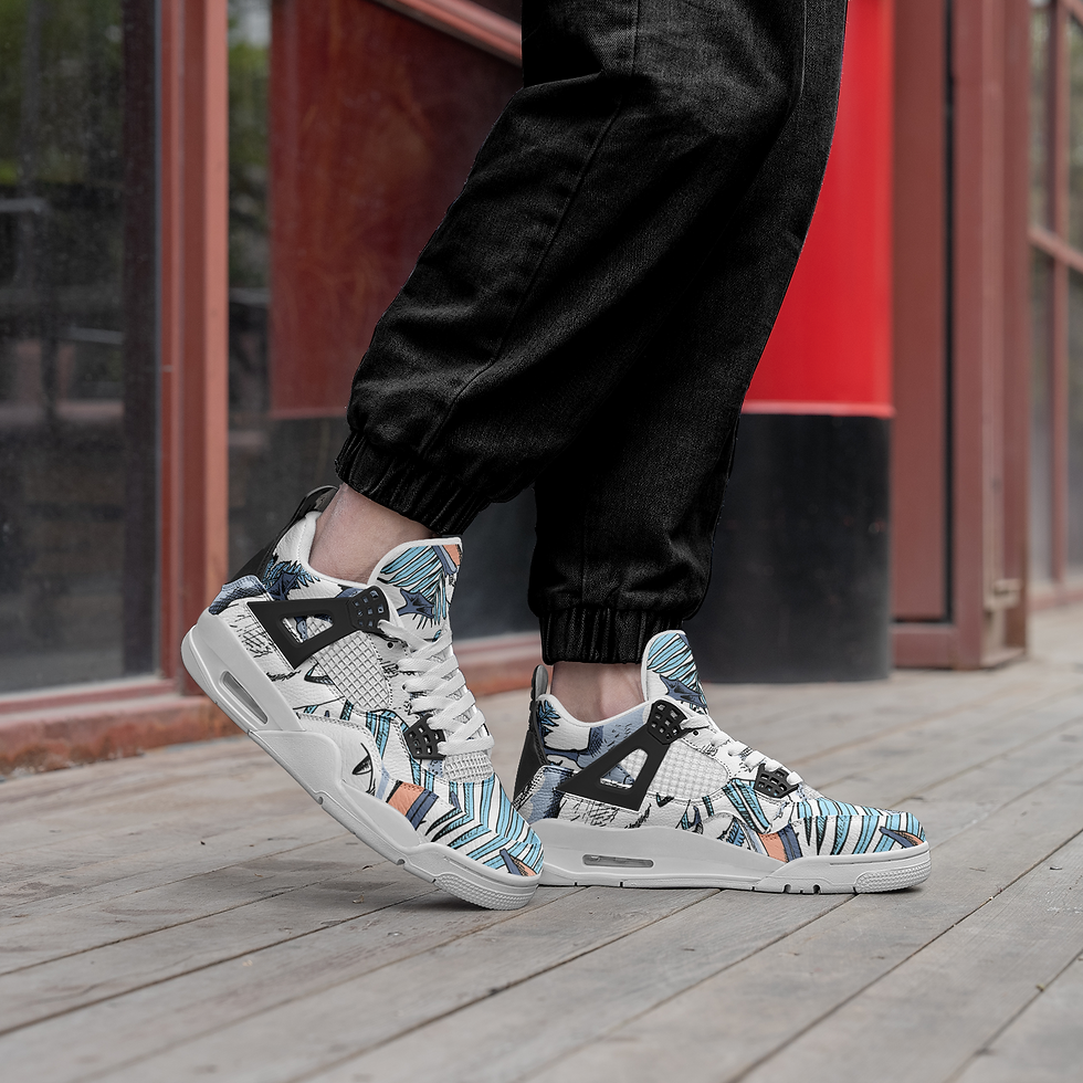 Thumbnail: Unisex Non Slip Lace Up Breathable Fashion Sneakers