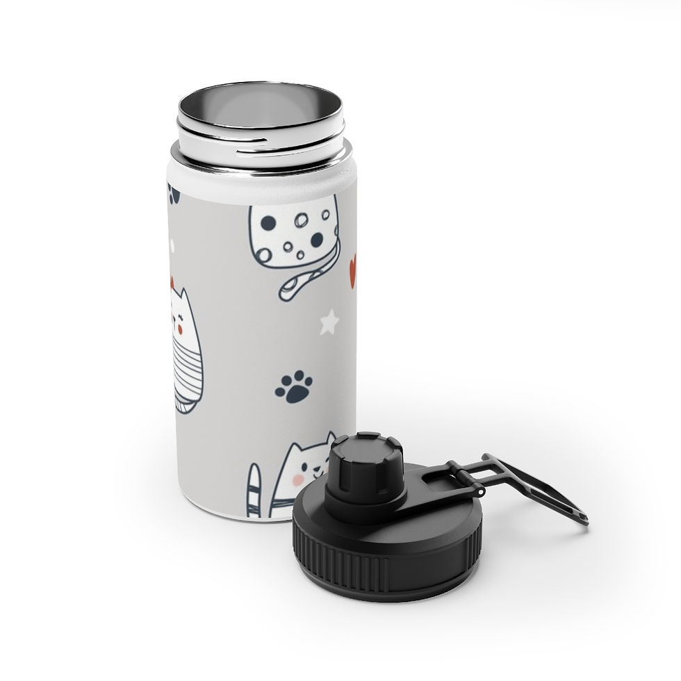 Thumbnail: Stainless Steel Water Bottle, Sports Lid