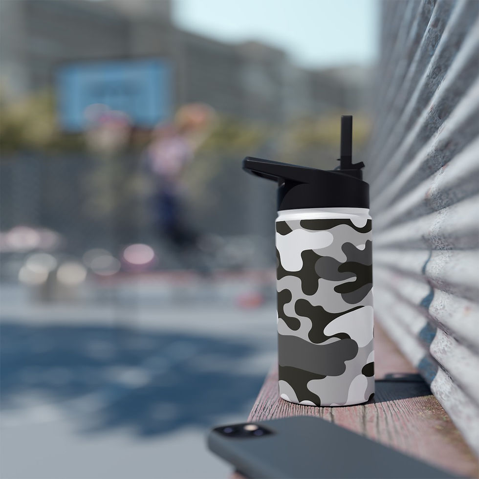 Thumbnail: Stainless Steel Water Bottle, Standard Lid