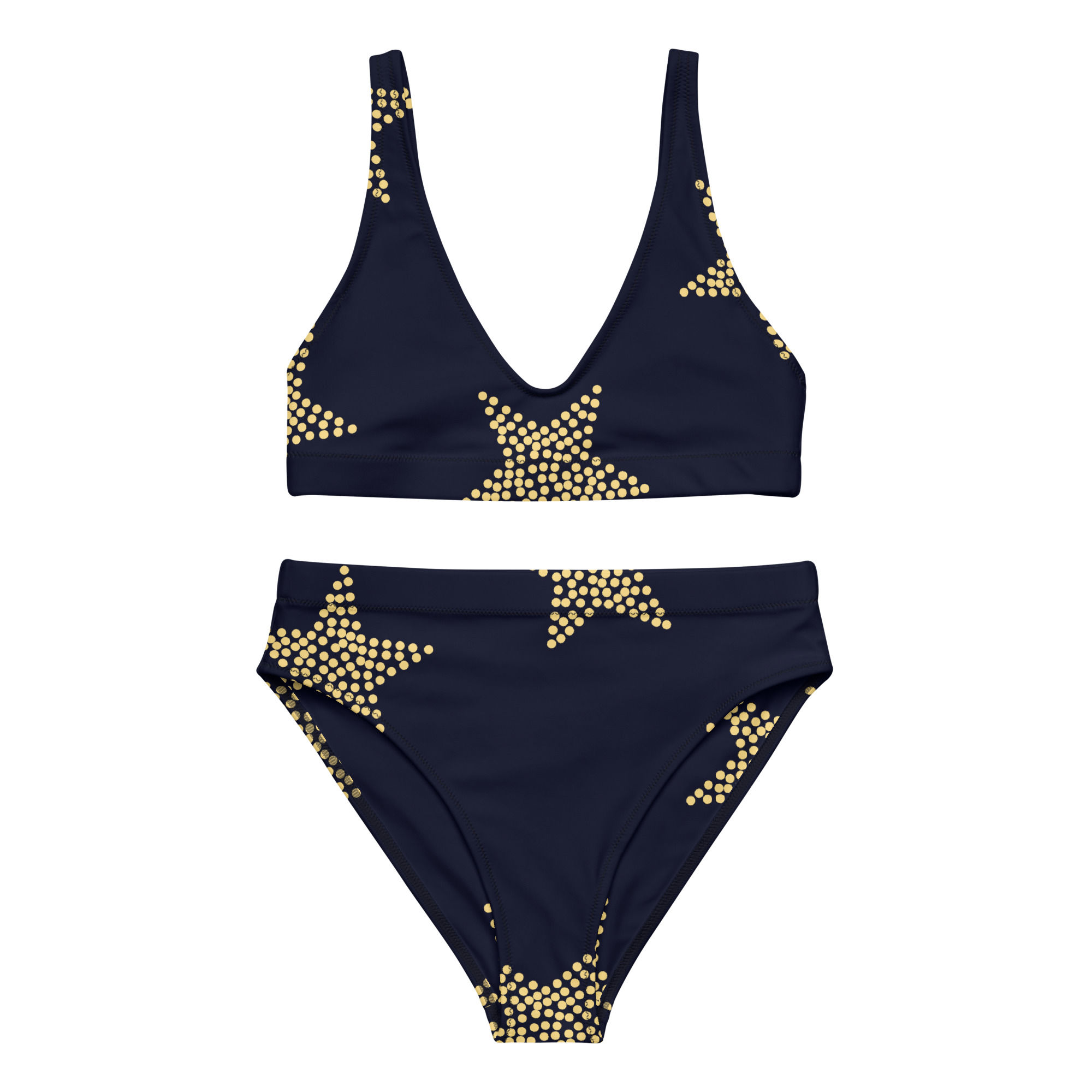 Recycled high-waisted bikini