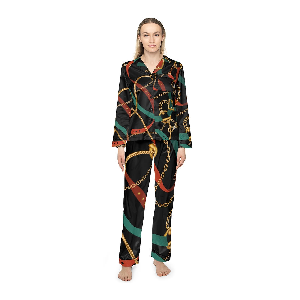 Thumbnail: Women's Satin Pajamas (AOP)