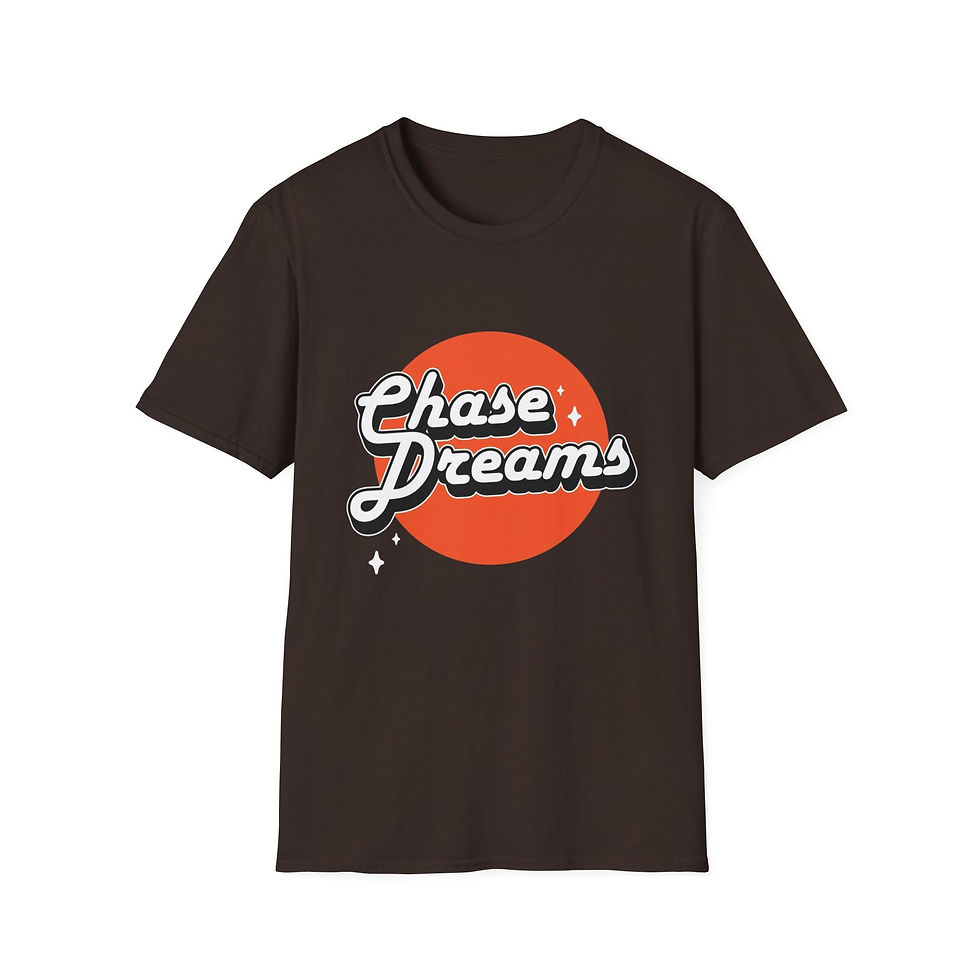 Thumbnail: Chase Dreams T-Shirt — Retro Sun Motivational Graphic Tee