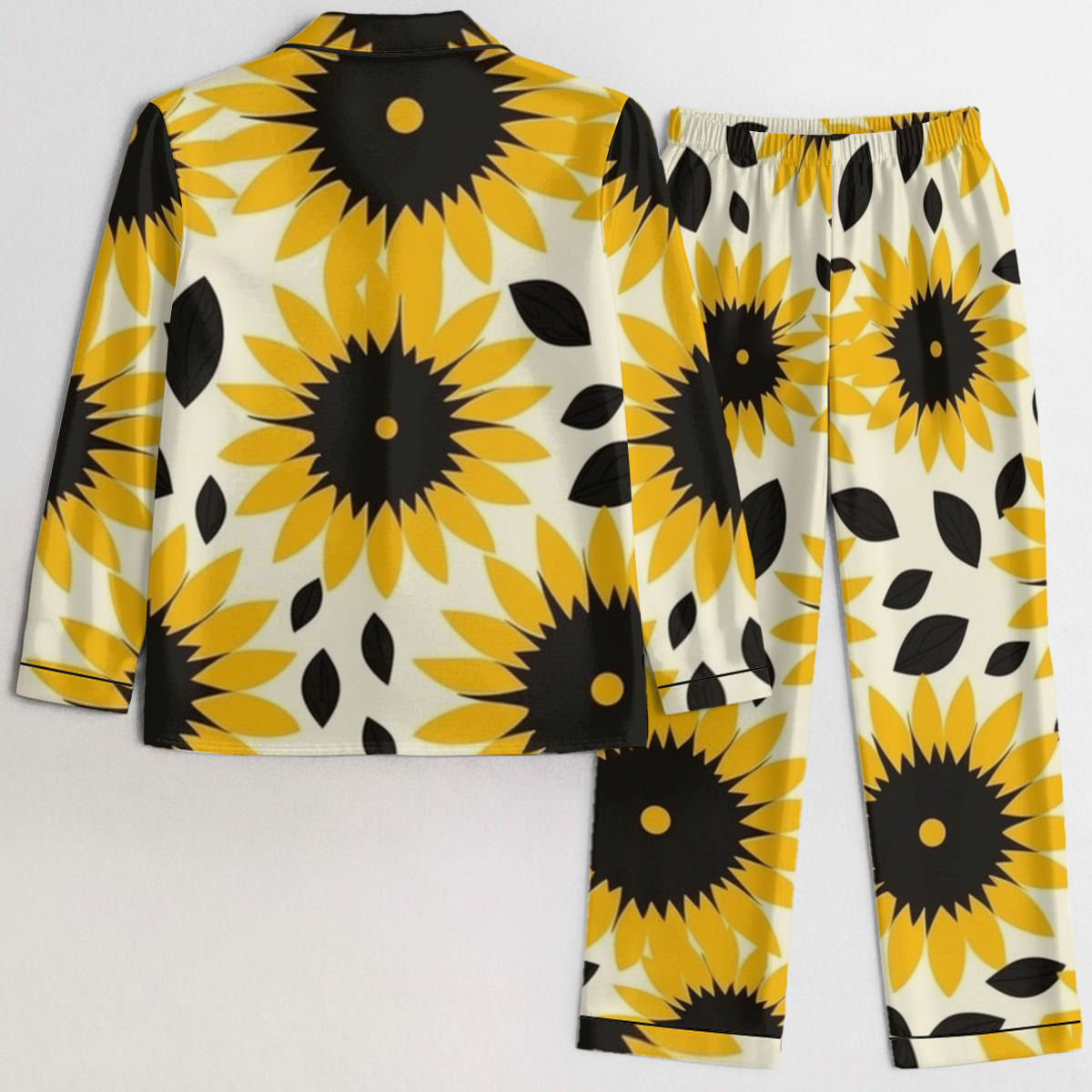 All-Over Print Women's Satin Pajama Set