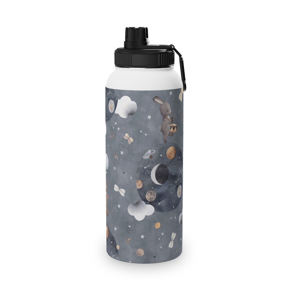 Thumbnail: Stainless Steel Water Bottle, Sports Lid