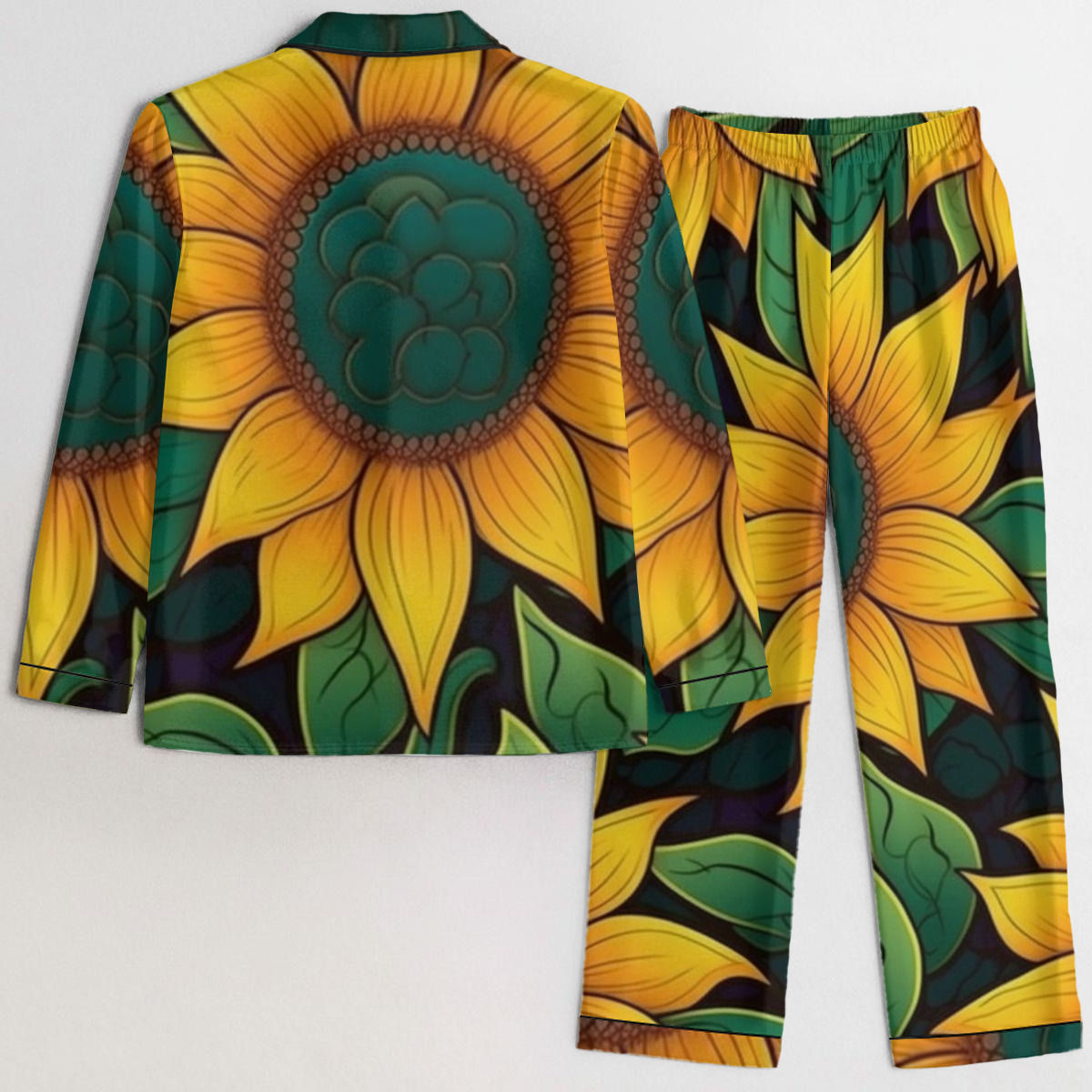 All-Over Print Women's Satin Pajama Set