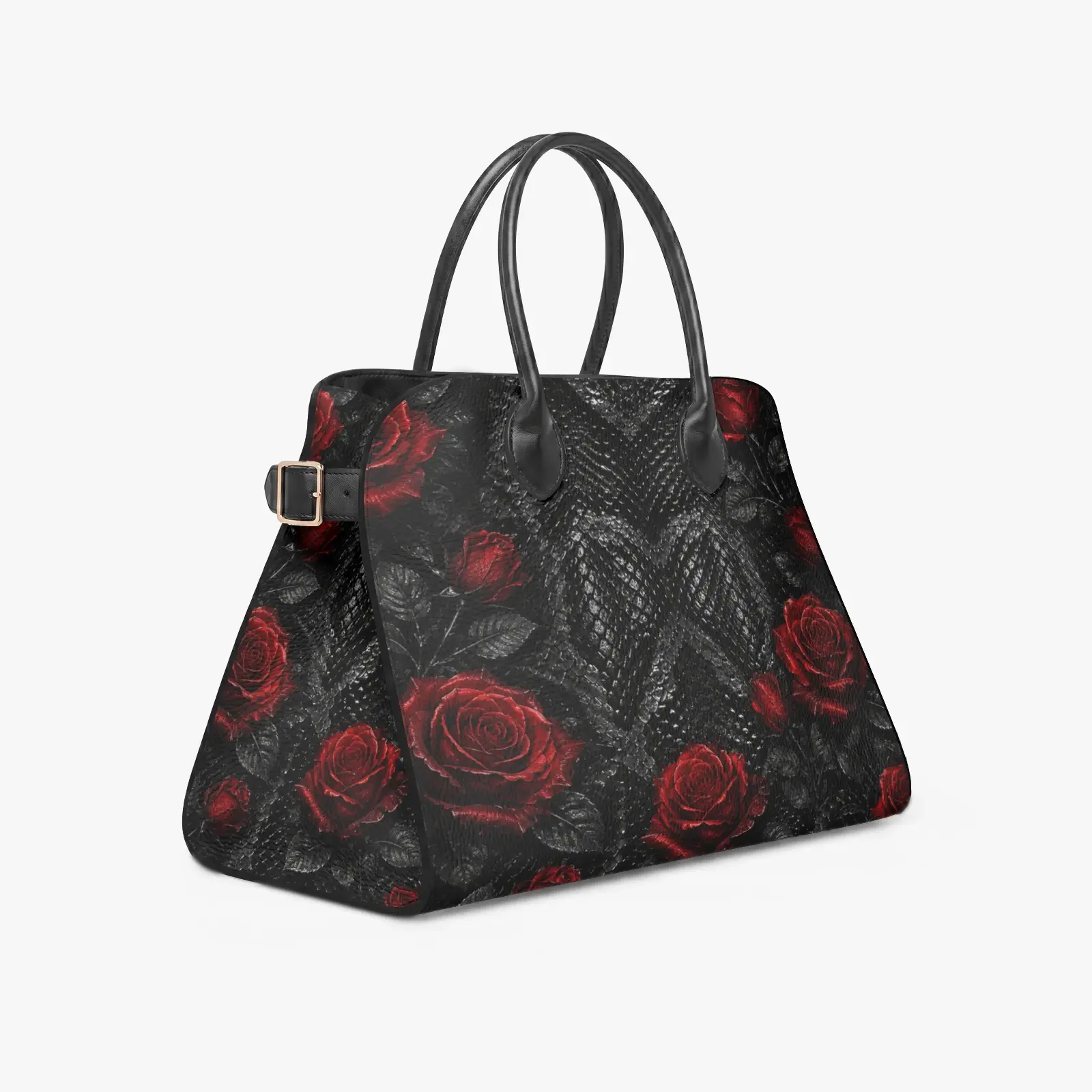 BTeez 1449. Structured PU Leather Top Handle Bag
