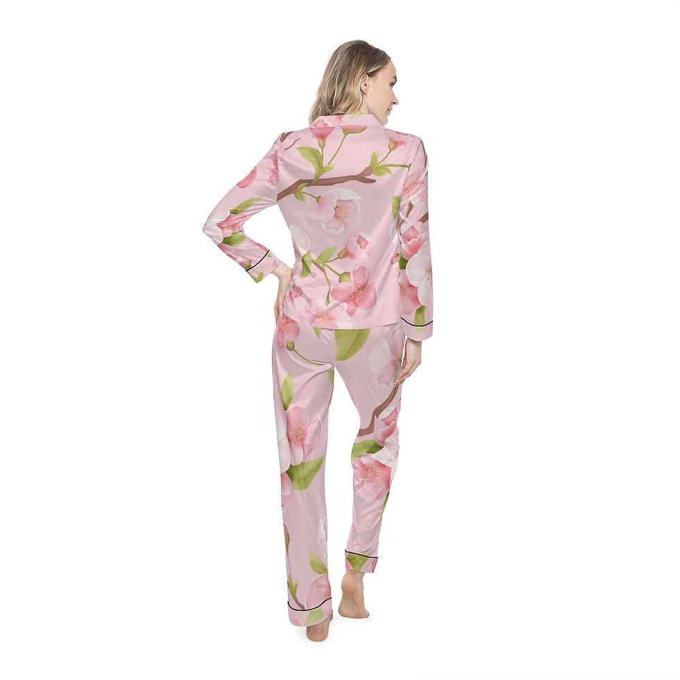 Thumbnail: Women's Satin Pajamas (AOP)