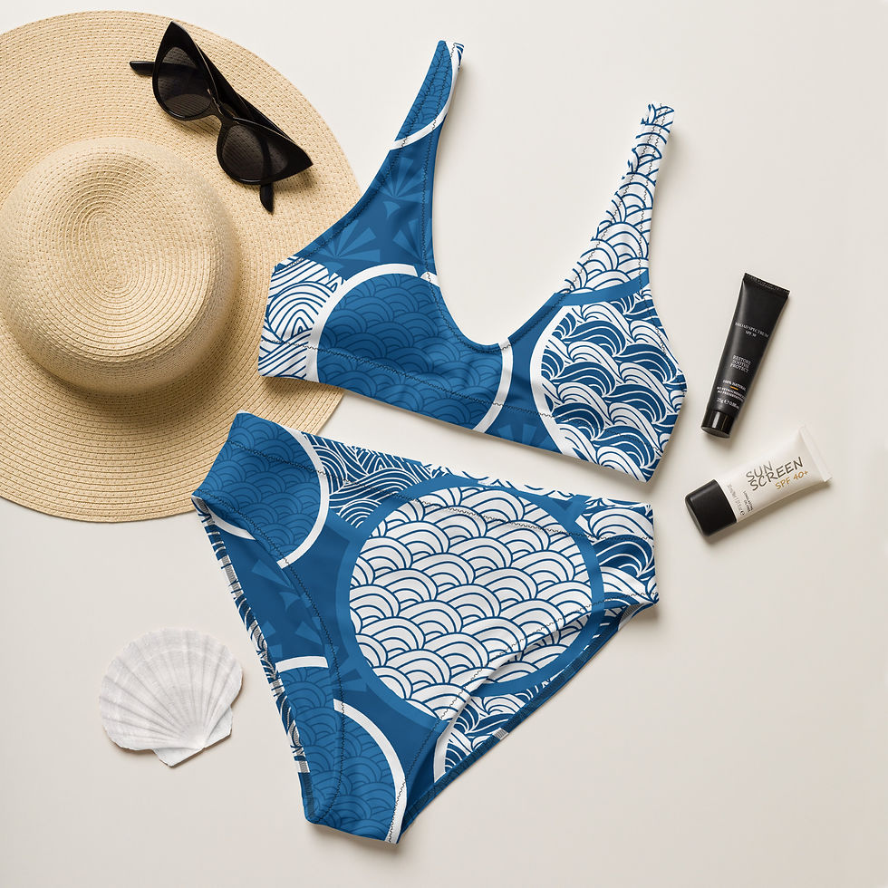 Thumbnail: Recycled high-waisted bikini