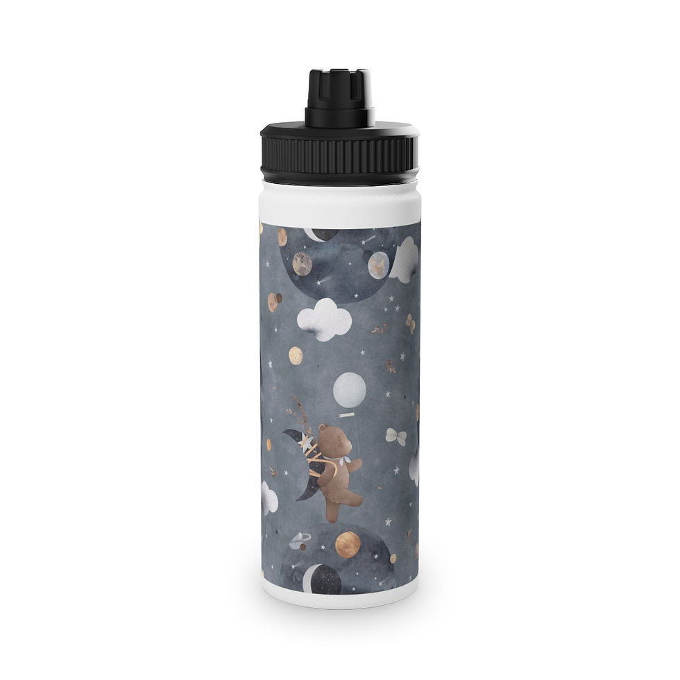 Thumbnail: Stainless Steel Water Bottle, Sports Lid
