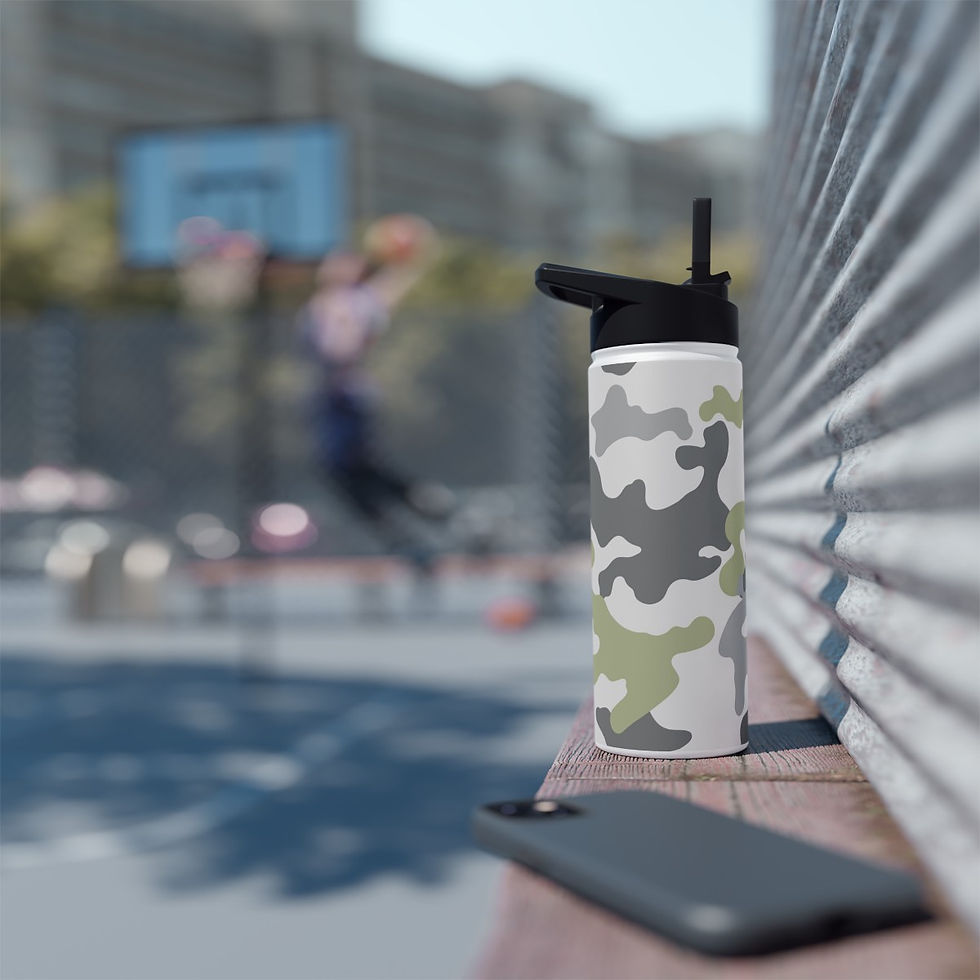 Thumbnail: Stainless Steel Water Bottle, Standard Lid