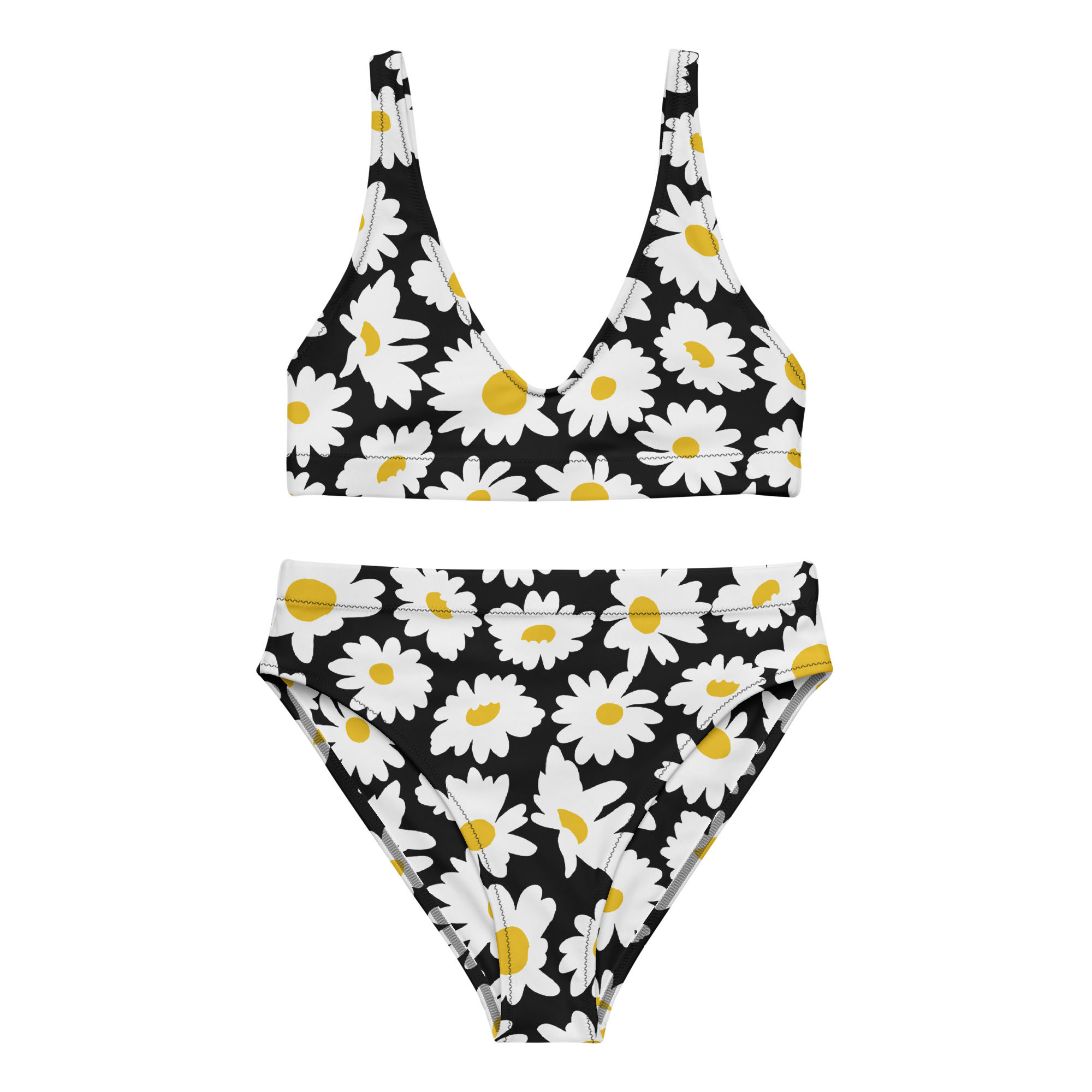 Recycled high-waisted bikini