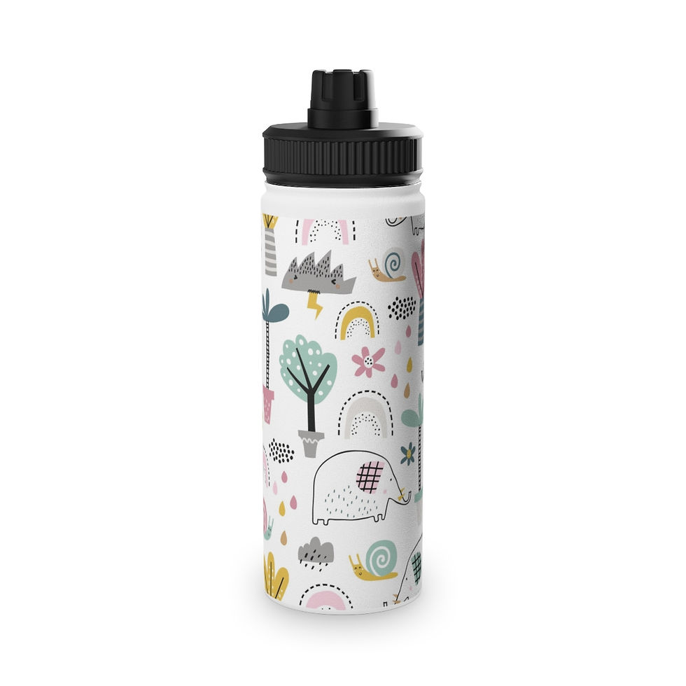 Thumbnail: Stainless Steel Water Bottle, Sports Lid