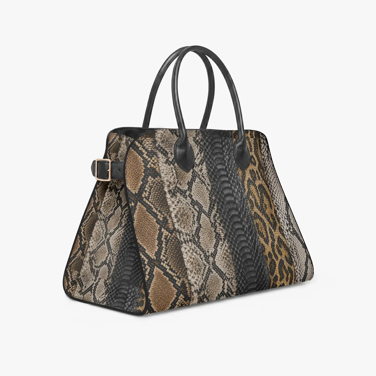 BTeez 1449. Structured PU Leather Top Handle Bag