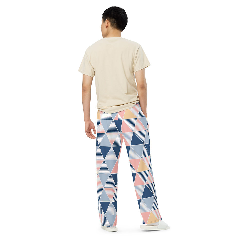 Thumbnail: All-over print unisex wide-leg pants