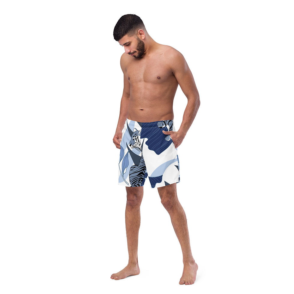 Thumbnail: All-Over Print Recycled Swim Trunks