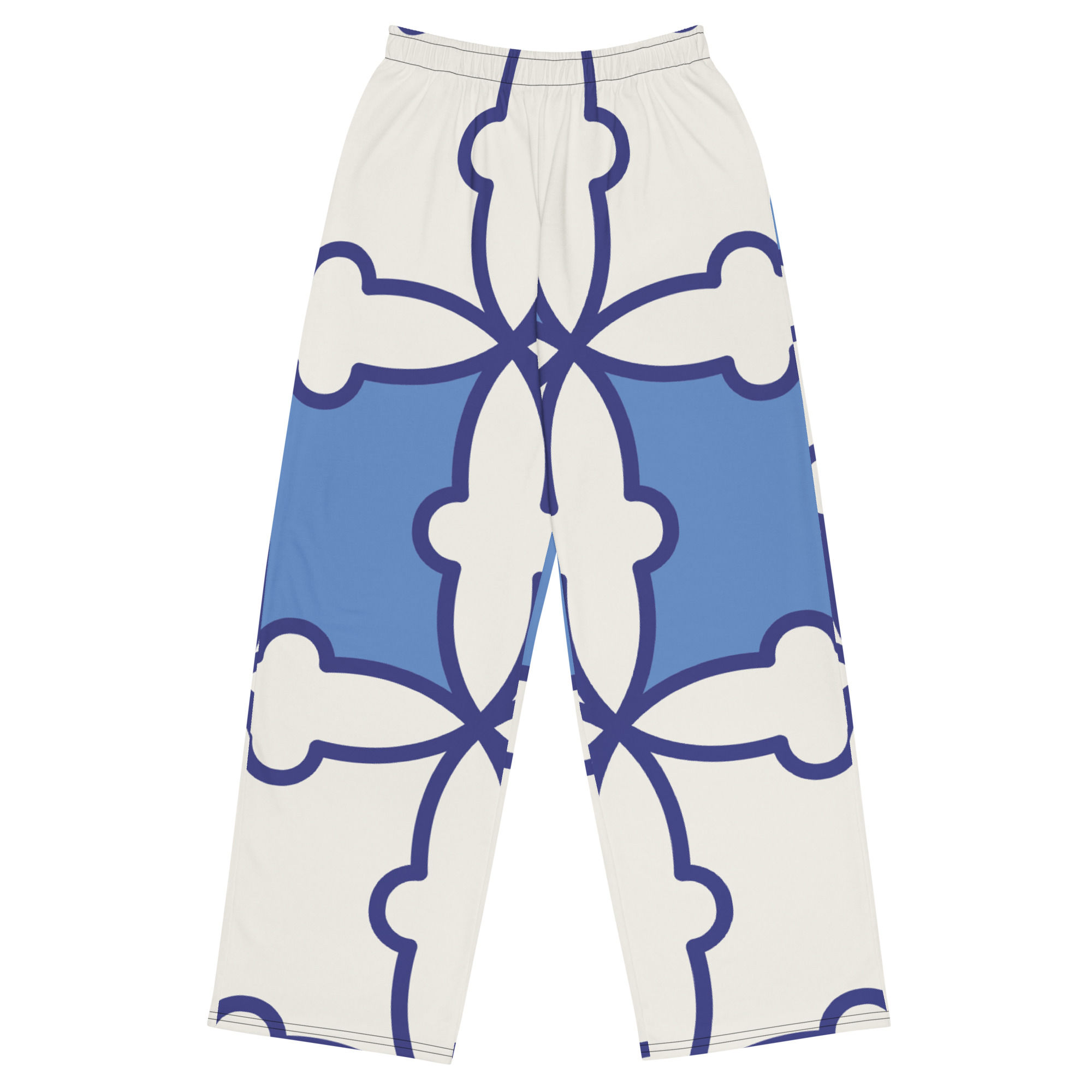 All-over print unisex wide-leg pants