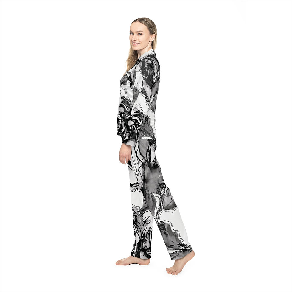 Thumbnail: Women's Satin Pajamas (AOP)