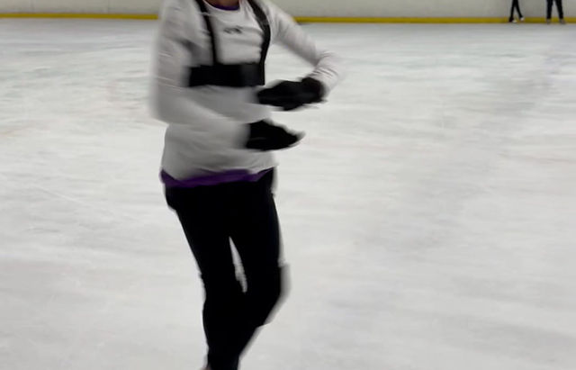 Emily is Working on Double Flip!