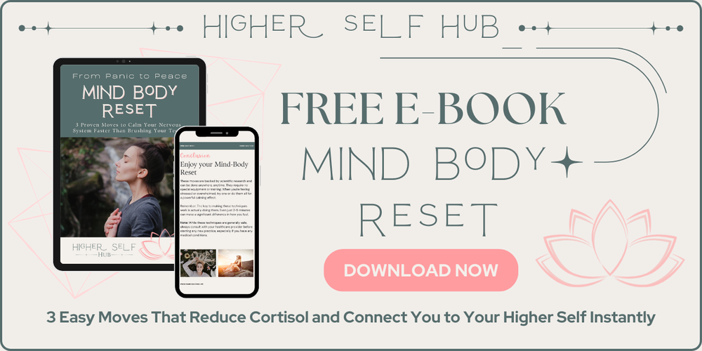 mockup of the mind body reset ebook on a tablet and iphone