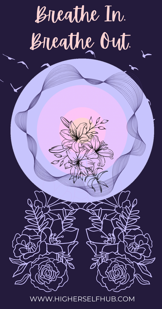 lungs drawn with flowers 